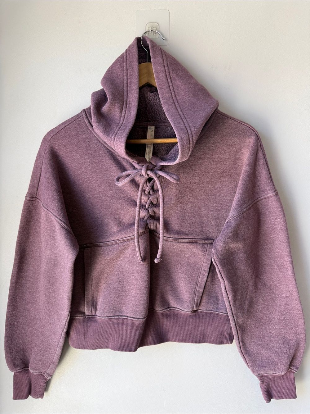 Free People Movement Believe It Lace-Up Hoodie